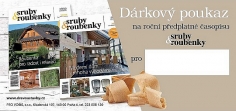 Dárkové předplatné časopisu sruby&ROUBENKY