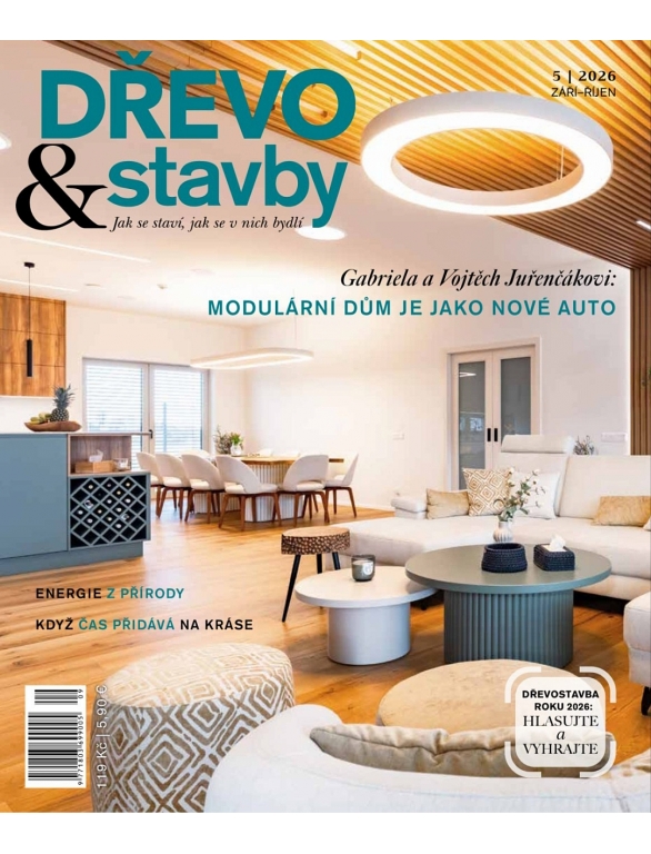 Časopis DŘEVO&stavby 5/2026 - inspirace ze světa moderních dřevostaveb